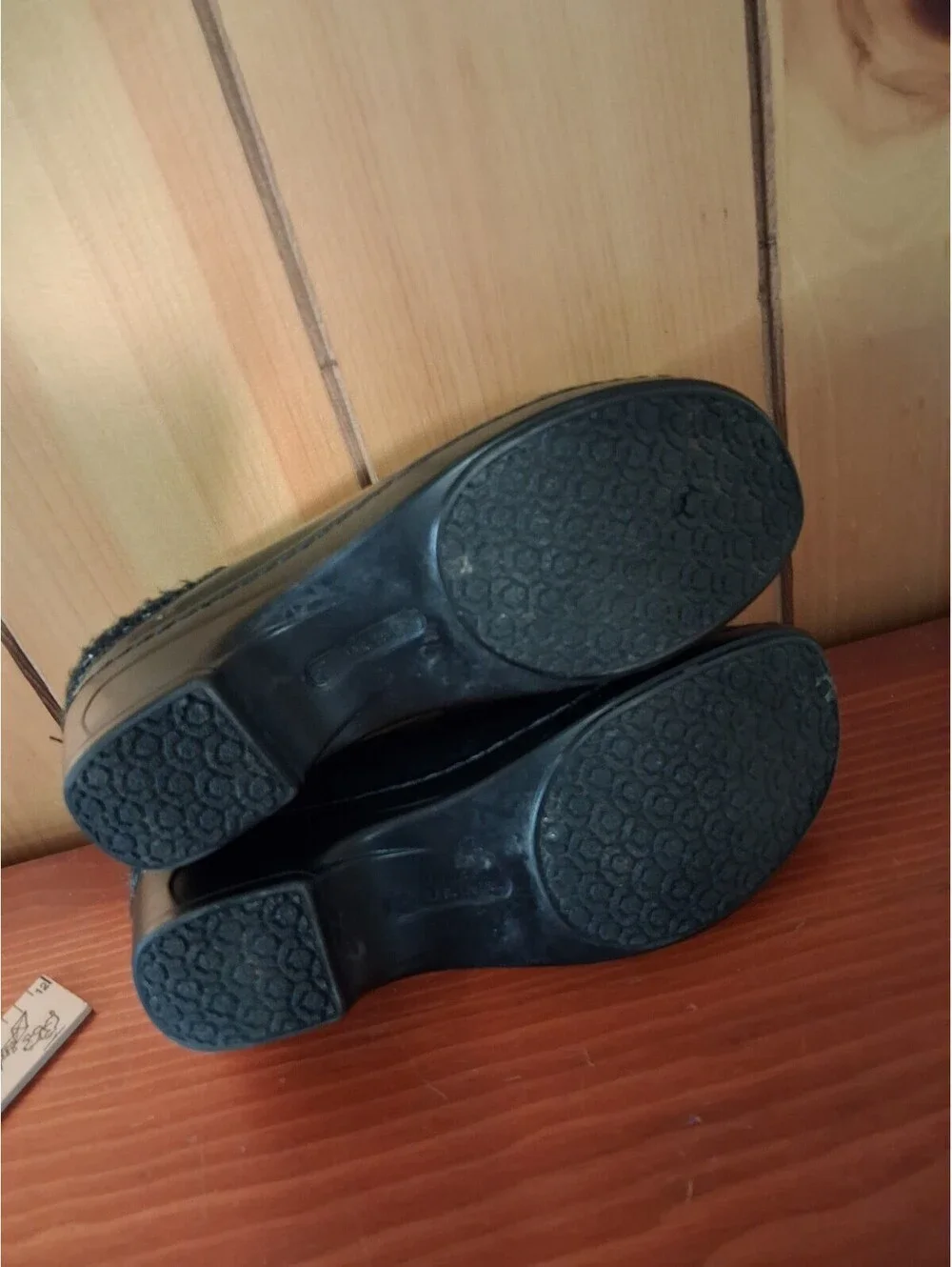 WEAR EVER Baron Women Size 7M  Black Slip On Clog Business